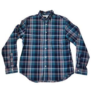 Teal Plaid Slim Fit Shirt
